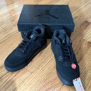 Jordan Black Sneakers with Red Accents